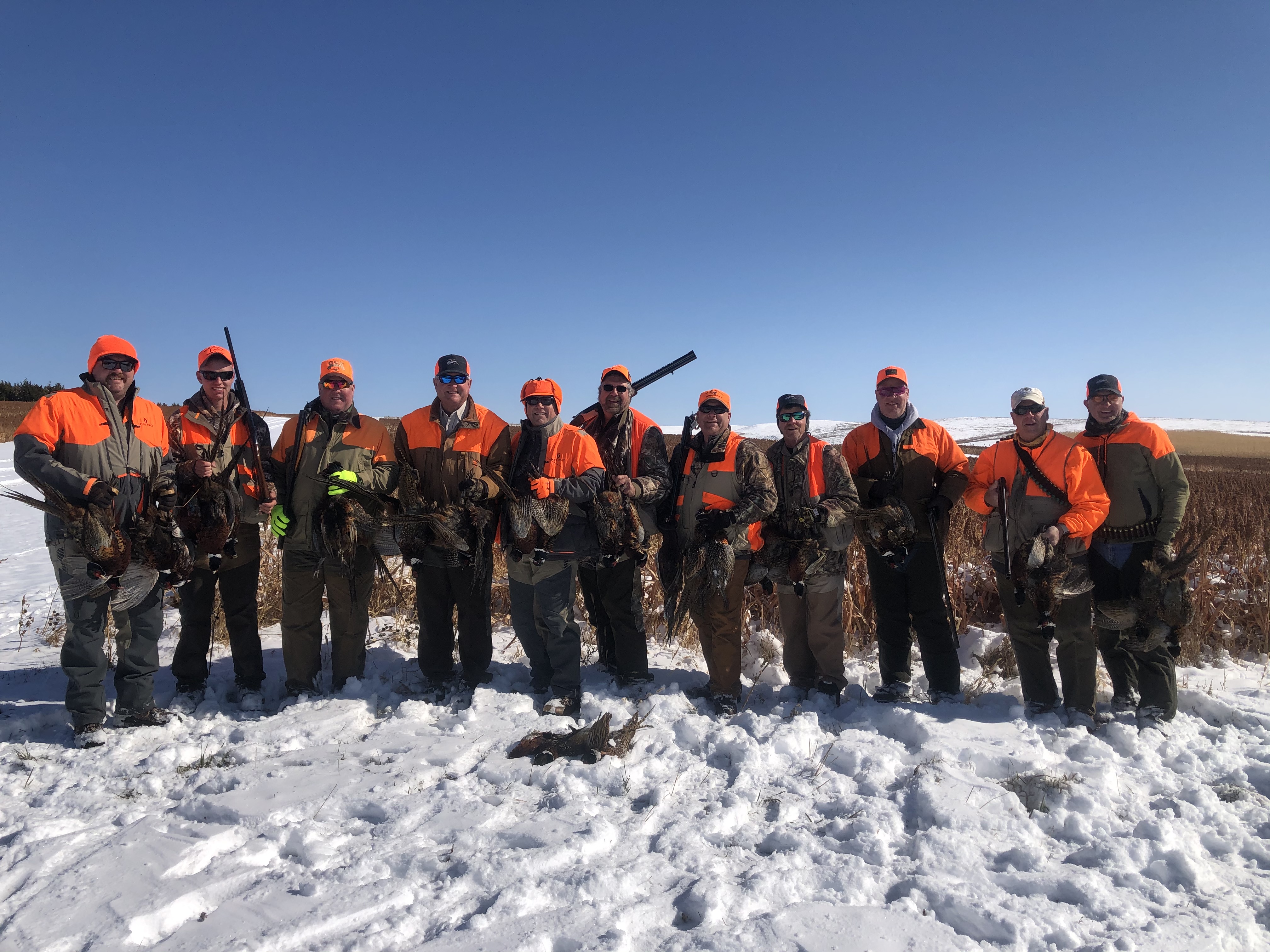 In Photo L to R P. Rader, B. Fox, M. Smith (Guest of Skip), L. Humes (Guest of Byers), C. Rader, R. Beyers, S. Urban, R. Williams, B. Fox, B. Brock, K. Opsahl